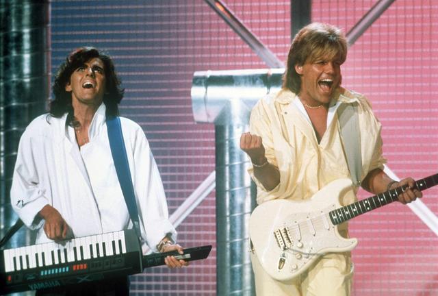 Thomas Anders und Dieter Bohlen mit Modern Talking im Jahr 1985.