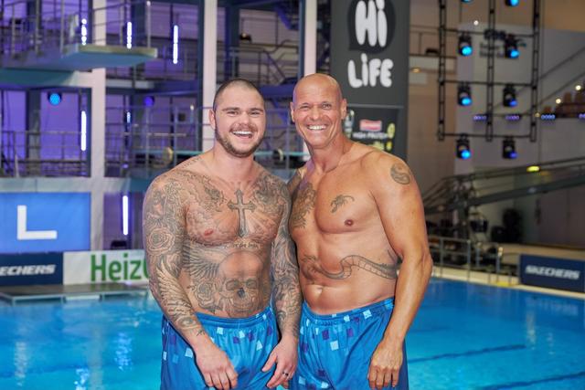 Nico Legat und Thorsten Legat beim RTL Turmspringen 2024